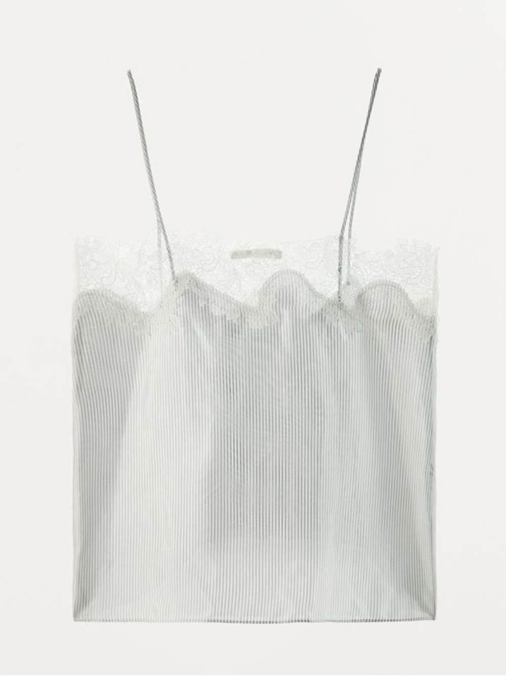 ZARA STRIPED LACE CAMISOLE - Picture 7 of 14